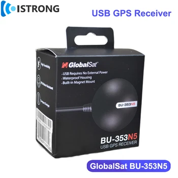 GlobalSat BU-353N5 USB GPS Prijímač, GPS, GLONASS, BD QZS SBAS Satelitov Navigácia určovanie Polohy Booster Mediatéka Nahradiť BU-353S4