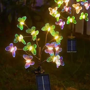 Intelligent Sensing Vonkajšie Zem Lampa Firefly Motýľ Pobočky Svetlo Osvetlenie Na Trávnik, Vonkajšie Osvetlenie Konzervačné Trávnik