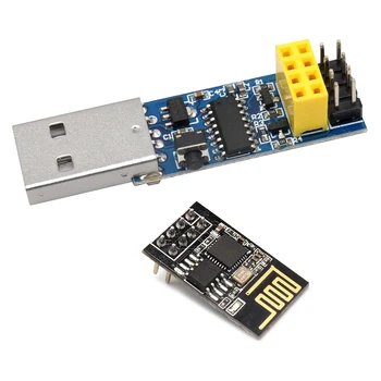 USB ESP8266 Breakout CH340C ESP-01 ESP-01S Prog WiFi Programátor Downloader Adaptér s Obnoviť Automatické Prevzatie Okruhu