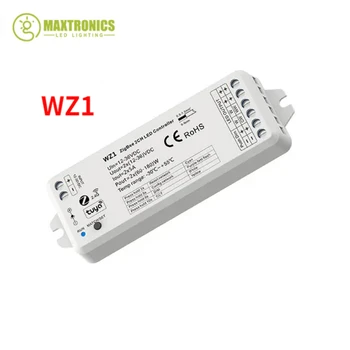 WZ1 12-36V ZigBee 3.0 a RF 2 CH LED Controller Tuya APLIKÁCIE Cloud Bezdrôtové Diaľkové Ovládanie, 2 Kanály pre Jednu Farbu CCT LED Pásy