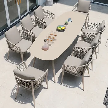 Vonkajšie nádvorie villa jedálenský stôl stoličky zmes vonkajší vonkajší záhradný stôl stoličky, balkón, stôl a stoličky