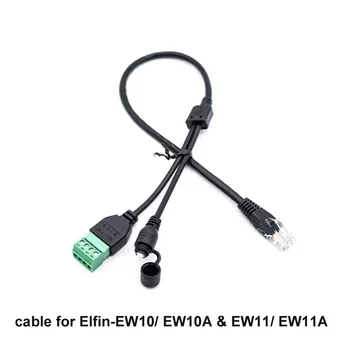 Prenos Adaptér Konverzný Kábel Dopravcovi na Elfin-EW10A EW11A Elfin-EE10A EE11A RJ45 RS232 Rozhranie RS485