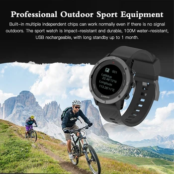 GPS Športové Hodinky Fitness Tracker Zápästie s Srdcovej frekvencie Snímač Režim 100M Vode Odolný Digitálny Bezdrôtový Beží Sledovať, jazda na Bicykli