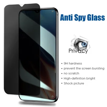 Anti-spy prípade oneplus 9 9r kryt screen protector tvrdené sklo na jeden plus plus9 r r9 plus9r oneplus9r ochrany osobných údajov sklo