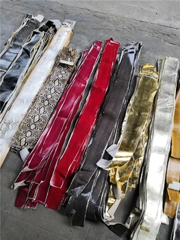 DIY 14 farby Prírodné Snakeskin Kožené Textílie s remeselné Kožené nástroje Zriedkavé Kožné 80x10cm-130X15cm