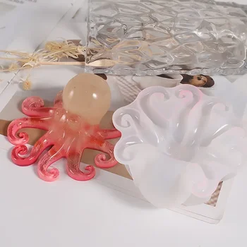 Domov Módy Dekorácie Octopus Živice Silikónové Formy Ornament Formy Epoxidové Odlievanie Ryby Displej Plesne DIY Živice Plavidlá Stene Visí