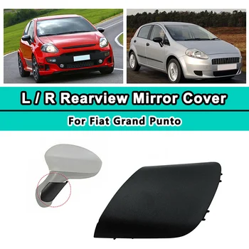 L / R Spätné Zrkadlo Pokrytie Pre Fiat Grand Punto Spätné Zrkadlo Pokrytie Čierne Auto Strane Dverí, Spätné Spp 735596884 735539385 Auta