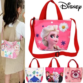 Disney Princezná Steh Lotso Taška Roztomilý Kreslený Kabelka Dievčatá Ramenný Plátené tašky Kabelky Mrazené Tému Detí Narodeninám