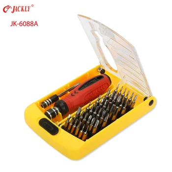 JACKLY JK-6088A B Prenosný Mini Skrutkovač Tool Kit Box Set pre Mobil, Notebook Gamepad Hodinky Elektronické Produkt DIY Opravy