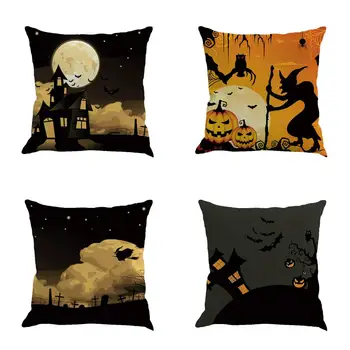 Halloween dekorácie čarodejnice obliečky na vankúš sofa vankúš domáce dekorácie môžu byť prispôsobené pre vás 40x40 50x50 60x60 45x45