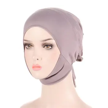 Mäkké Stretch Kapoty Arabských Turban Islamskej Spp Vnútorné Hidžáb Čiapky Headwrap Ženské Šatky