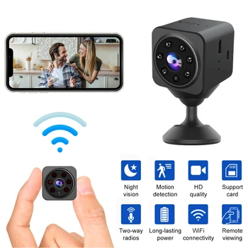 1080P WIFI HD Mini Kamery Home Security Bezdrôtové Kamery Telefónu Monitorovanie Fotoaparát obojsmerný Komunikačný Diaľku Zobraziť Baby Monitor