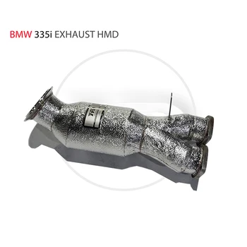 HMD Výfukového potrubia Downpipe pre BMW E90 E92 N55 335i Auto Príslušenstvo S Katalyticky Hlavičky Bez mačka rúry