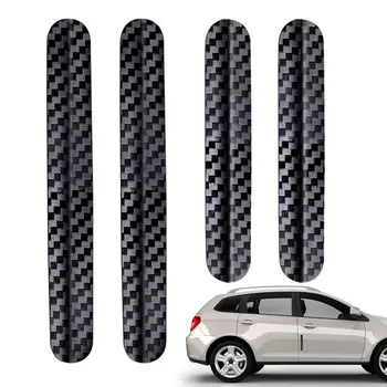 Carbon Fiber Auto Bočné Pásy 4pcs Auto Bočné Dvere Samolepiace Pásky Univerzálny Stráže Automobilový Trim Pre Nákladné vozidlá SUV Sedan